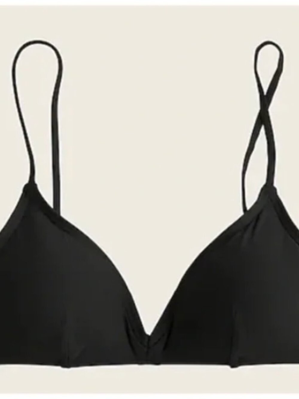 French Bikini Top (JUST THE TOP) Size L Black